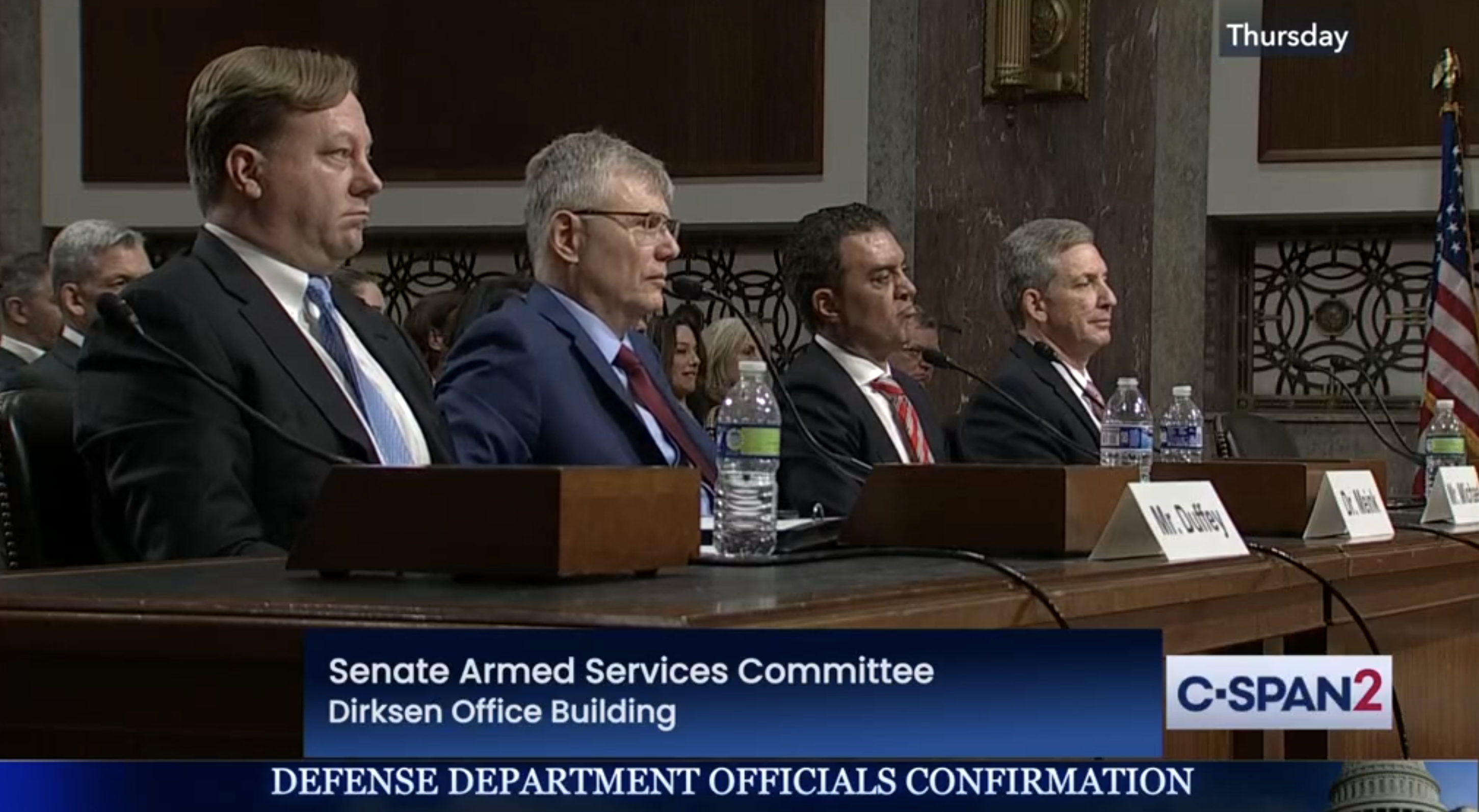 Trump’s DoD Tech Picks Go Before SASC